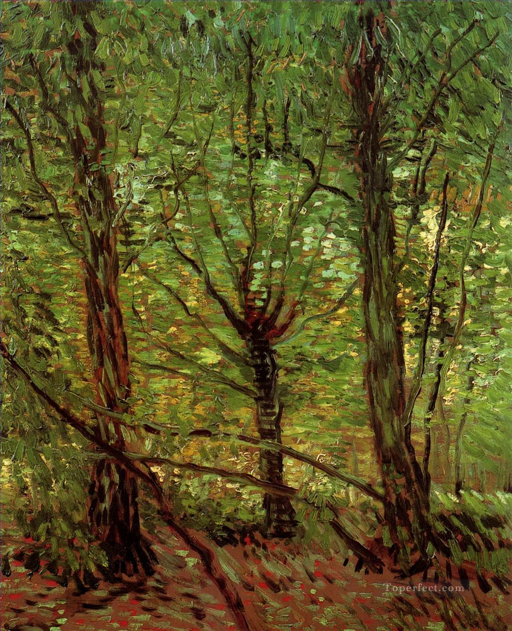 Trees and Undergrowth 2 Vincent van Gogh Oil Paintings